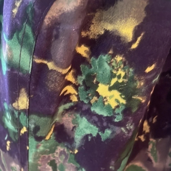 New Stunning‎ Roaman's Purple, Green & Gold Floral Plus Size Coat 14W - Picture 5 of 10